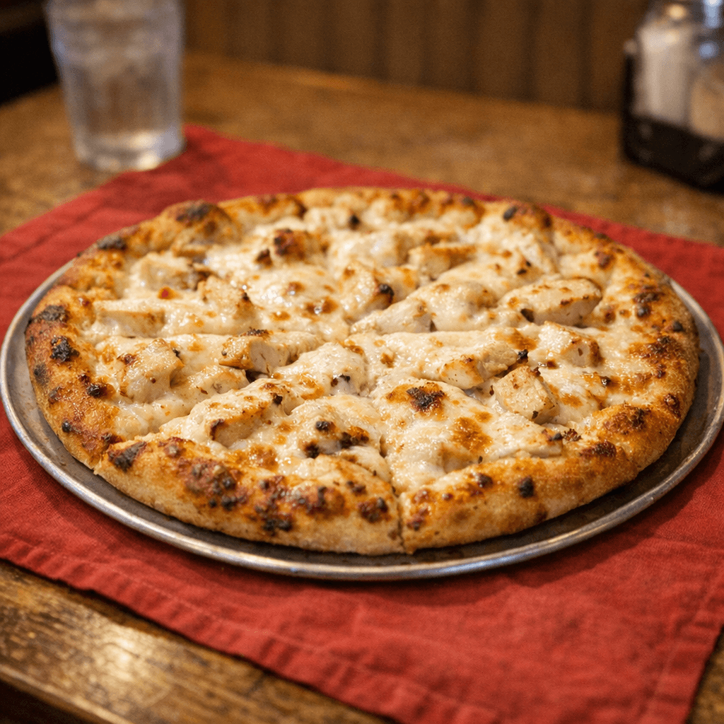 Chicken Alfredo Pizza