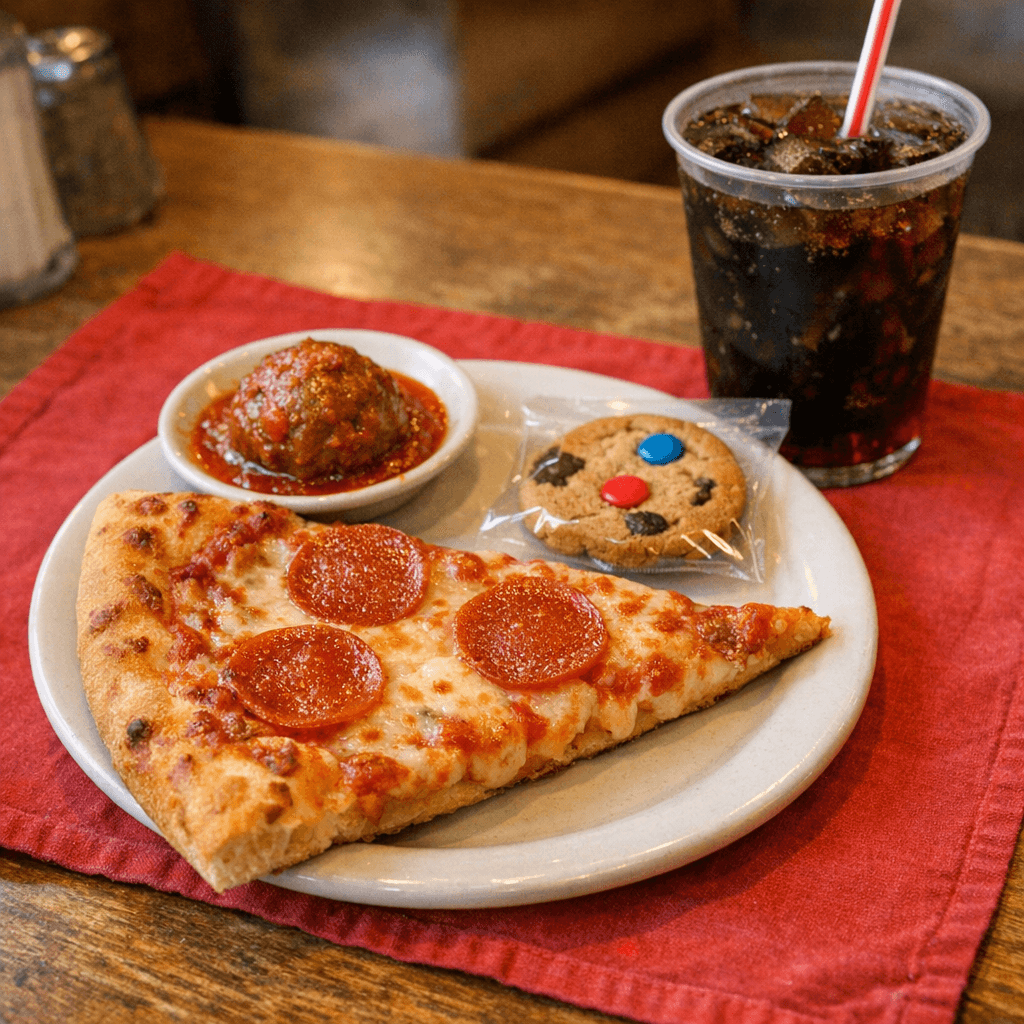Pizza Slice & Drink